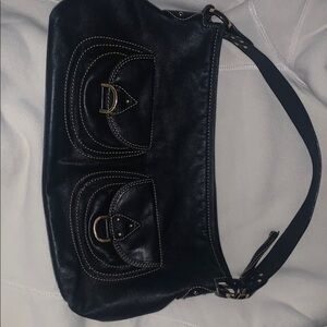 VINTAGE HYPE Y2K  Excellent Condition Black Leather Women's Bag